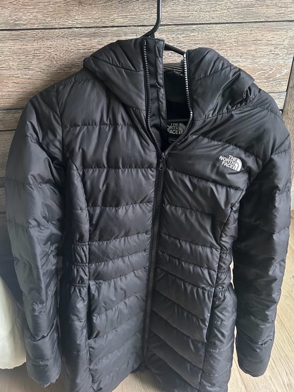 The North Face Women’s Black Quilted Hooded Puffer Coat